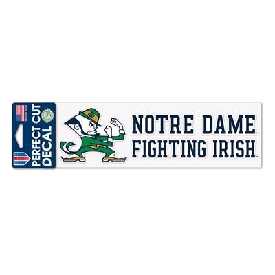 Notre Dame Fighting Irish Perfect-Cut Decal - 3" x 10"