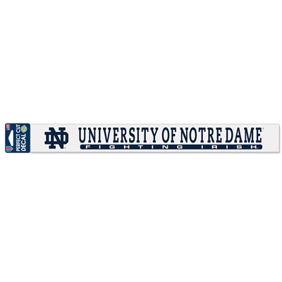 Notre Dame Fighting Irish Perfect-Cut Decal - 2" x 17"