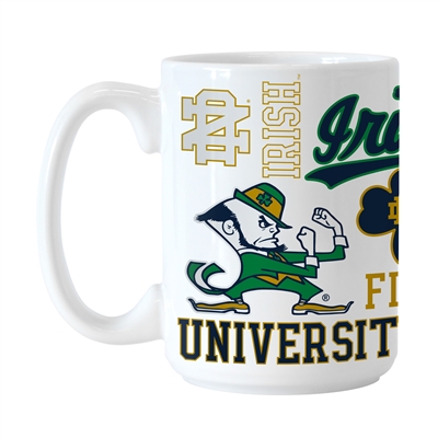 Notre Dame Fighting Irish 15oz Spirit Ceramic Mug