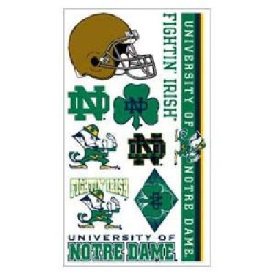 Notre Dame Temporary Tatoos