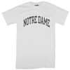 Notre Dame T-shirt - Notre Dame Arched - By Champion - White