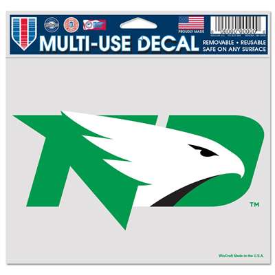 North Dakota Fighting Hawks Ultra Decal 4.5" x 6"