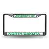 North Dakota Fighting Hawks Inlaid Acrylic Black License Plate Frame