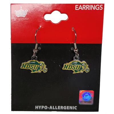 North Dakota State Bison Dangler Earrings