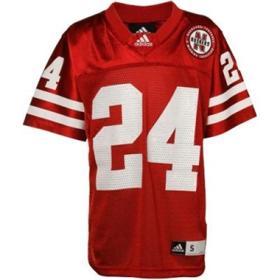 Adidas Nebraska Cornhuskers Youth Gameday Replica Football Jersey - Red #24