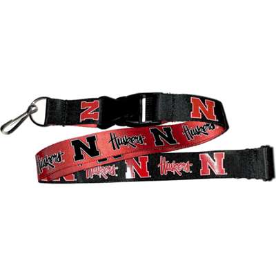 Nebraska Cornhuskers 2-Sided Logo Lanyard