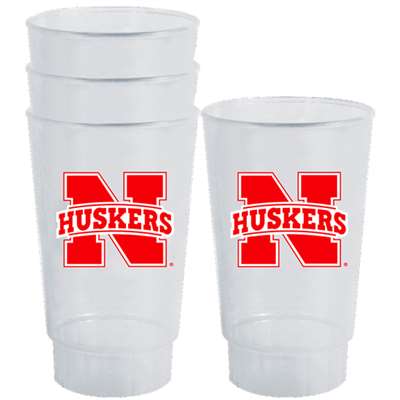 Nebraska Cornhuskers Plastic Tailgate Cups - Set of 4