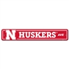 Nebraska Cornhuskers Plastic Street Sign