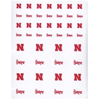 Nebraska Cornhuskers Small Sticker Sheet - 2 Sheets