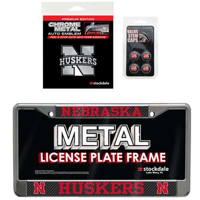 Nebraska Cornhuskers 3 Piece Automotive Fan Kit