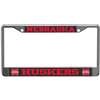 Nebraska Cornhuskers Metal License Plate Frame - Carbon Fiber