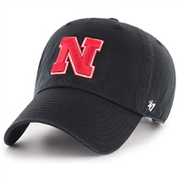 Nebraska Cornhuskers '47 Brand Clean Up Adjustable Hat - Black