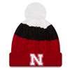 Nebraska Cornhuskers New Era Women's Layered Up Pom Knit Beanie