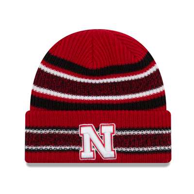 Nebraska Cornhuskers New Era Vintage Stripe Beanie