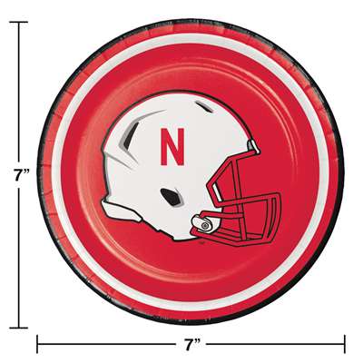 Be ready for game day! Cheer on your favorite college team with these full color, sturdy style, paper lunch/snack/cake plates. This set of 8 plates are a high quality addition to any gathering. Measures 7 inches. Officially licensed by the NCAA and manufa