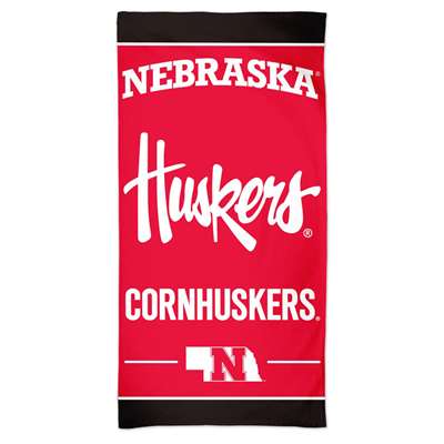 Nebraska Cornhuskers Cotton Fiber Beach Towel