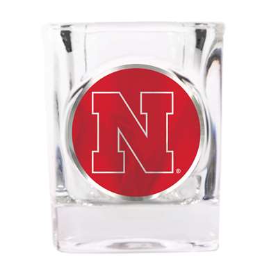 Nebraska Cornhuskers Shot Glass - Metal Logo