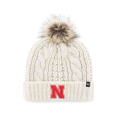 Nebraska Cornhuskers 47 Brand Womens Meeko Pom Knit