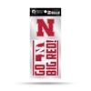 Nebraska Cornhuskers Double Up Die Cut Decal Set