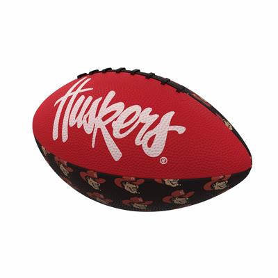 Nebraska Cornhuskers Mini Rubber Repeating Footbal