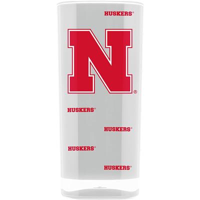 Nebraska Cornhuskers Acrylic Square Tumbler Glass - 16 oz