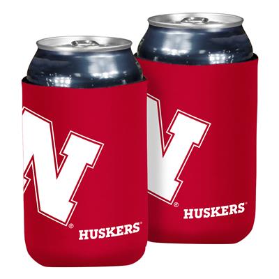 Nebraska Cornhuskers Oversized Logo Flat Coozie