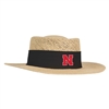 Nebraska Cornhuskers Ahead Gambler Straw Hat