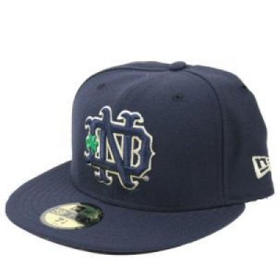 Notre Dame New Era 59fifty Fitted Hat - Navy