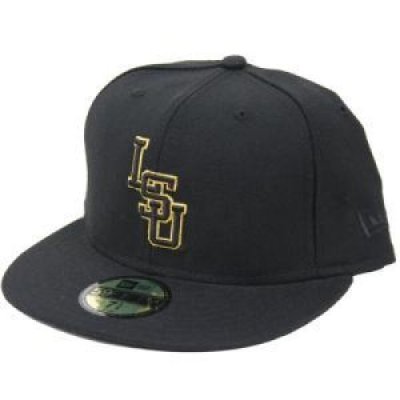 Lsu New Era 59fifty Fitted Hat - Black