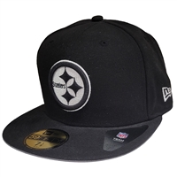Pittsburgh Steelers New Era 5950 Fitted Hat - Blac