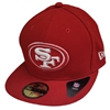 San Francisco 49ers New Era 5950 Fitted Hat - Red