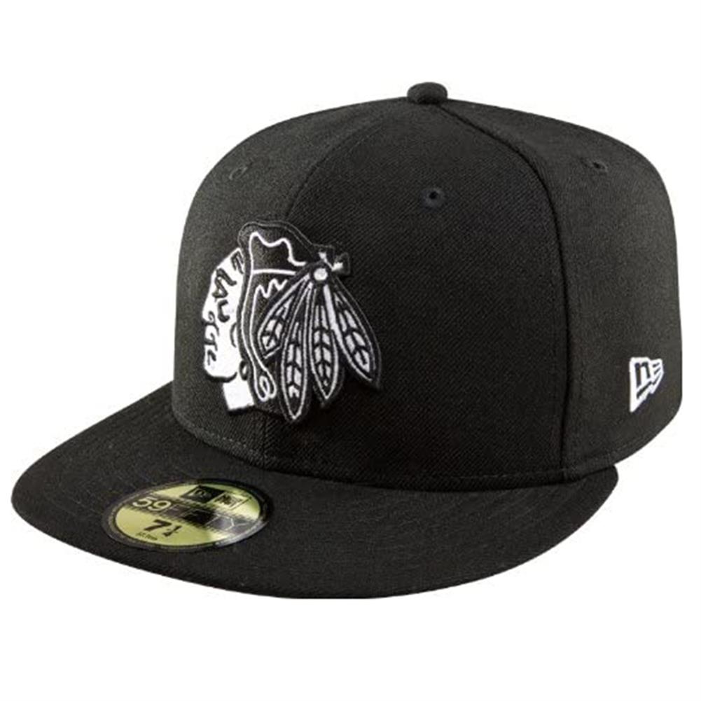 Herdenkings Verlichting beweging Chicago Blackhawks New Era 5950 Fitted Hat - Black
