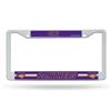 Northern Iowa Panthers White Plastic License Plate Frame