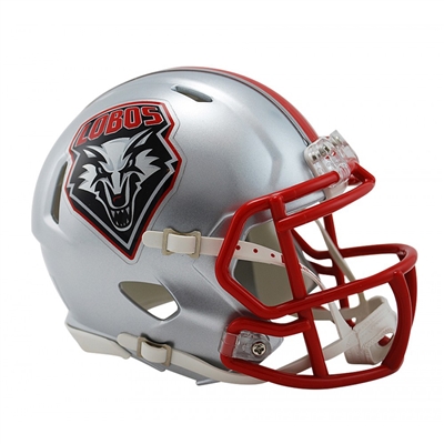 New Mexico Lobos Mini Helmet by Schutt - Grey