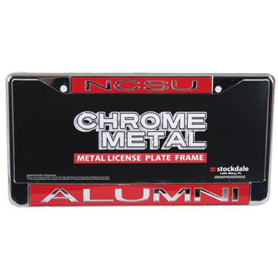 North Carolina State Wolfpack Metal Alumni Inlaid Acrylic License Plate Frame