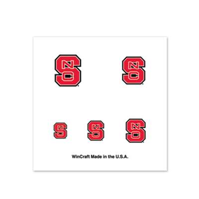 North Carolina State Wolfpack Fingernail Tattoos - 4 Pack