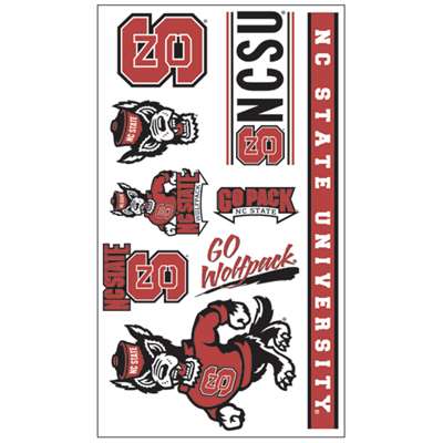 North Carolina State Wolfpack Temporary Tattoos