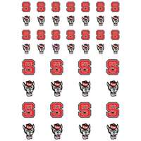 North Carolina State Wolfpack Small Sticker Sheet - 2 Sheets