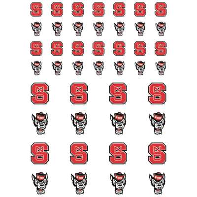 North Carolina State Wolfpack Small Sticker Sheet - 2 Sheets