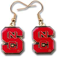 North Carolina State Wolfpack Dangler Earrings