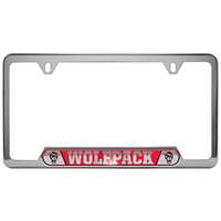 North Carolina State Wolfpack Stainless Steel License Plate Frame