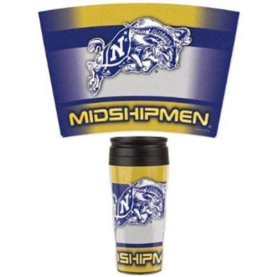 Navy Midshipmen 16oz Plastic Travel Mug