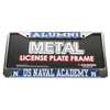 Navy Midshipmen Alumni Metal License Plate Frame W/domed Insert - Alt