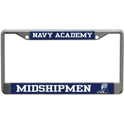 Navy Midshipmen Metal Inlaid Acrylic License Plate Frame