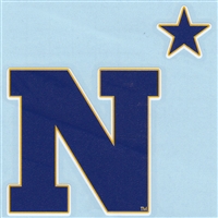 Navy Midshipmen High Performance Decal - N with Star - Alt