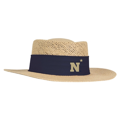 Navy Midshipmen Ahead Gambler Straw Hat