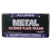 Northwestern Wildcats Alumni Metal License Plate Frame W/domed Insert