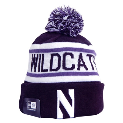 Northwestern Wildcats New Era Biggest Fan Knit Beanie