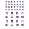 Northwestern Wildcats Small Sticker Sheet - 2 Sheets