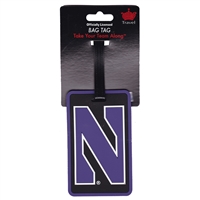 Northwestern Wildcats Soft Luggage/Bag Tag